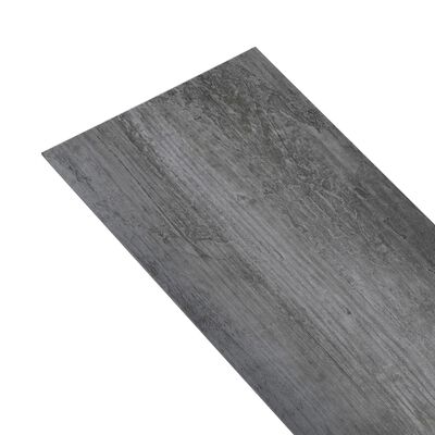 vidaXL Grindų plokštės, pilkos, PVC, 4,46m², 3mm, blizgios, nelipnios