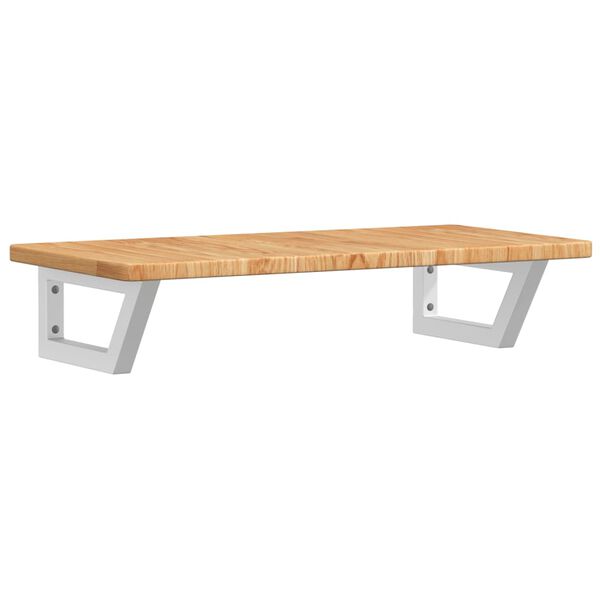 vidaXL Lentyna praustuvui, plienas ir ąžuolo medienos masyvas