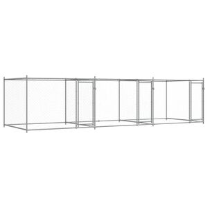 vidaXL Narvas &scaron;unims su durimis, pilkas, 6x2x1,5m, plienas