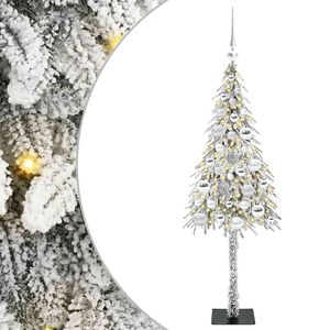 vidaXL Kalėdų eglutė Balta 120 cm PE ir Plienas