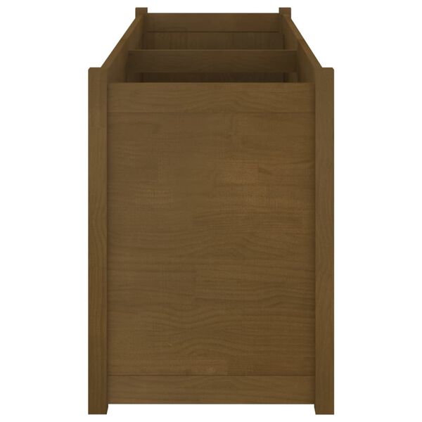 vidaXL Sodo lovelis, medaus rudas, 150x50x70cm, pušies masyvas