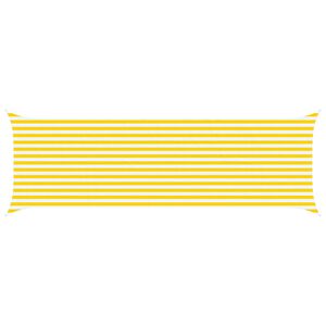 vidaXL Saulės burė Geltona ir balta 6 x 2 m 100% poliesteris Oksfordas