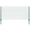 vidaXL Euro tvora, 20x1,2m, plienas, žalias