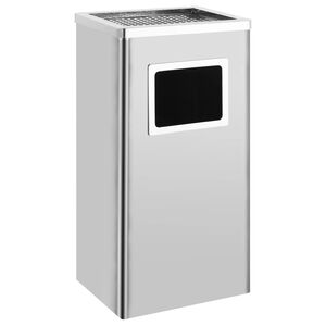 vidaXL Peleninė-&scaron;iuk&scaron;liadėžė, 45 l, nerūdijantis plienas