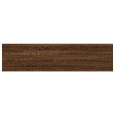 vidaXL Sieninės lentynos, 8vnt., rudos ąžuolo, 40x10x1,5cm, mediena