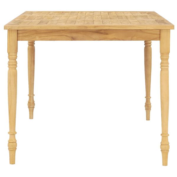 vidaXL Valgomojo komplektas su pagalvėmis, 7 dalių, tikmedžio masyvas