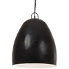 vidaXL Pakabinamas &scaron;viestuvas, juodas, 42cm, 25W, apskritas, E27