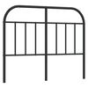 vidaXL Metalinis pakaitinis galvūgalis, juodos spalvos, 120cm