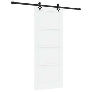 vidaXL Slankios durys Balta ir juoda 83 x 202 cm