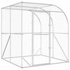vidaXL Vi&scaron;tų būdas Sidabrinė 200 x 200 x 215 cm Galvanizuotas plienas