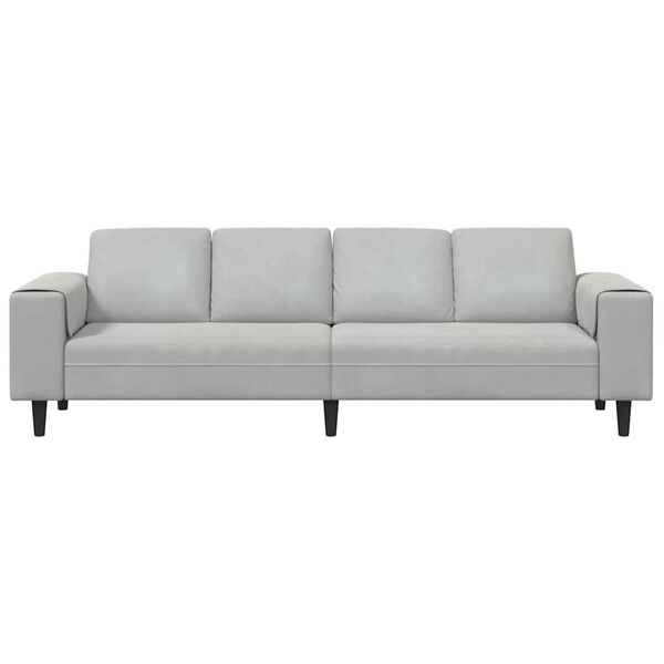 vidaXL Svetainės sofa &Scaron;viesiai pilka 250 x 77 x 76 cm