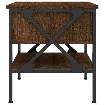 vidaXL Naktinis staliukas, rudas ąžuolo, 40x42x45cm, apdirbta mediena