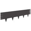 vidaXL Vejo kra&scaron;tas 30 pcs 100 x 25 cm Plienas Juoda