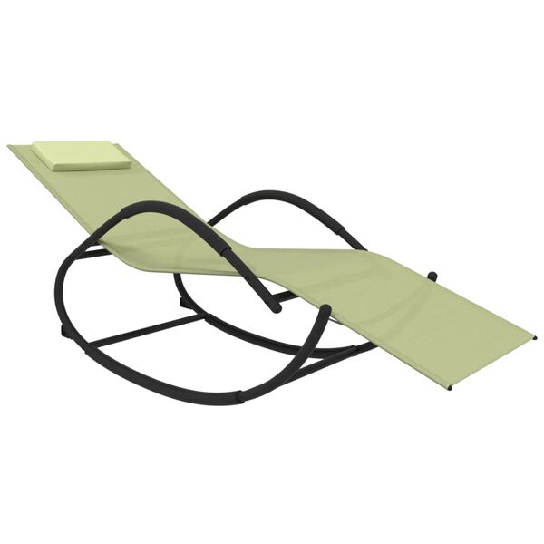 vidaXL Supami saulės gultai, 2vnt., kreminiai, plienas ir tekstilenas