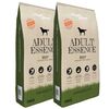 vidaXL Sausas maistas &scaron;unims, Adult Essence Beef, (2 x 15 kg)