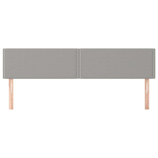 vidaXL Galvūgalis, 2vnt.,&scaron;viesiai pilkos spalvos,90x5x78/88cm, audinys