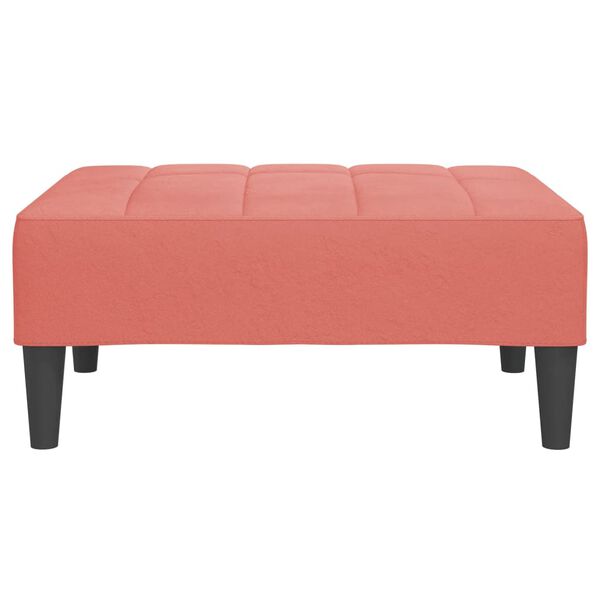 vidaXL Pakoja, rožinės spalvos, 78x56x32cm, aksomas