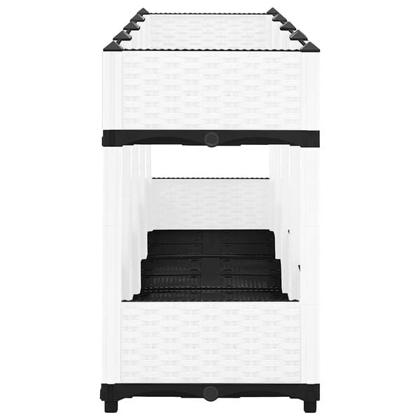 vidaXL Auk&scaron;tas lovelis, 160x40x71 cm, polipropilenas