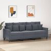 vidaXL Trivietė sofa, tamsiai pilkos spalvos, 180cm, aksomas