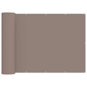 vidaXL Balkono privatumo ekranas 1,8 x 15 m Audinys su PU danga Taupe