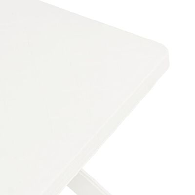 vidaXL Bistro staliukas, baltos spalvos, 70x70x72cm, plastikas