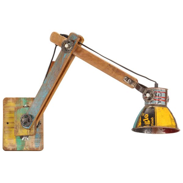 vidaXL Sieninis &scaron;viestuvas, įvairių spalvų, E27, apskritas, pramoninis