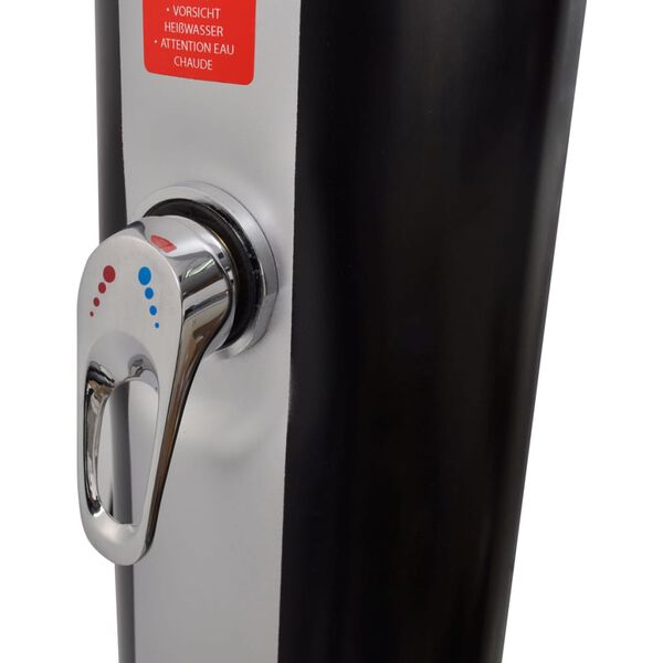 vidaXL Saulės energija šildomas lauko dušas su galvute/maišytuvu, 35l