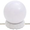 vidaXL Kosmetinis staliukas su LED, baltos spalvos, 115x37x110,5cm