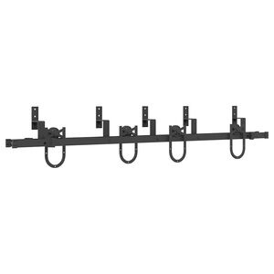 vidaXL Stumdomų durų įrangos rinkinys, juodos spalvos, 183 cm, plienas