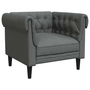 vidaXL Sofa Tamsiai pilka 78,5 x 74,5 x 74,5 cm Poliesteris