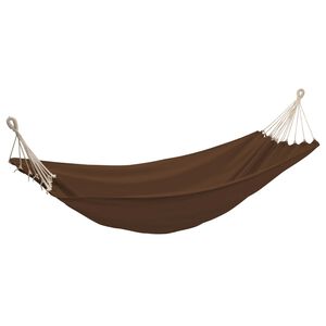 vidaXL Sulankstomas hamakas, 2 žmonėms, rudas, 360x150cm