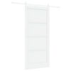 vidaXL Slankios durys 93 x 202 cm Apdirbta mediena Balta