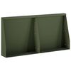 vidaXL Sienelė 2 vnt. 40 x 12 x 40 cm Plienas Alyvuogių žalia