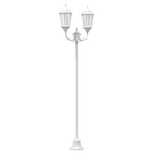 vidaXL Sodo &scaron;viesa 68 x 20 x 235 cm Aliuminis ir stiklas