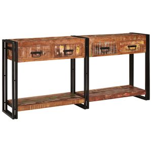 vidaXL Konsoliniai staliukai 2 vnt. Įvairiaspalvis 161 x 33 x 75 cm
