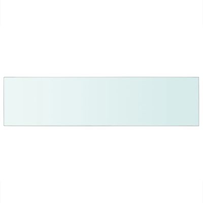 vidaXL Lentynos, 2vnt., skaidrios, 100x25cm, stiklo plokštė (243845x2)
