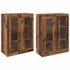 vidaXL Sieniniai spintelės 2 vnt. Sena mediena 69,5 x 34 x 90 cm