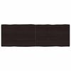 vidaXL Stalvir&scaron;is, tamsiai ruda, 180x60x(2-4) cm, medienos masyvas