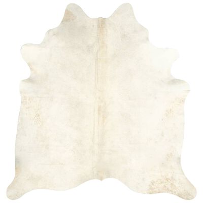 vidaXL Tikros karvės odos kilimas, smėlio spalvos, 180x220cm
