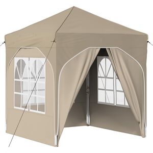 vidaXL Pop-up &scaron;ventinis palapinė 192 x 192 x 245 cm Kreminė
