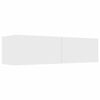 vidaXL Televizoriaus spintelė, balta, 120x30x30cm, apdirbta mediena