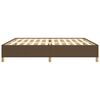 vidaXL Lovos rėmas be čiužinio, tamsiai rudas, 200x200cm, audinys