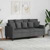 vidaXL Dvivietė sofa, tamsiai pilkos spalvos, 140cm, audinys