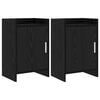 vidaXL Naktiniai staliukai 2 pcs Juodojo ąžuolo 40 x 30 x 60 cm