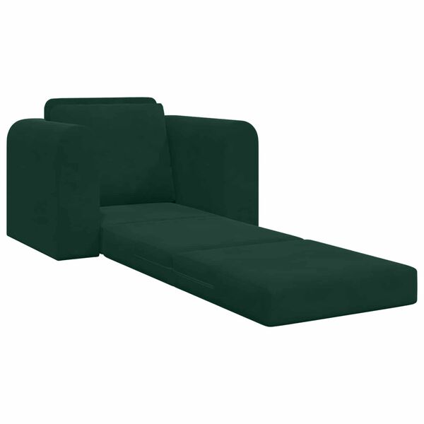 vidaXL Sofa lova Tamsiai žalia 98 x 71 x 83 cm Aksomas