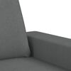 vidaXL Dvivietė sofa, tamsiai pilkos spalvos, 140cm, audinys