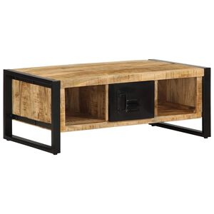 vidaXL Kavos staliukas 90x50x36 cm Masyvus Rough Wood Mango