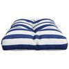 vidaXL Paletės pagalvėlė, mėlyna/balta, 80x40x12cm, audinys, dryžuota