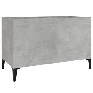 vidaXL Vinilinių plok&scaron;telių spintelė, betono, 74,5x38x48cm, mediena