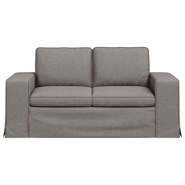vidaXL Sofa Taupe Bendri matmenys: 162 x 80 cm (P X G x A) Aksomas